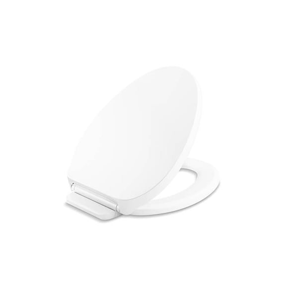 Open Box Kohler 28004-0 Drift Readylatch Quiet-Close Elongated Toilet Seat - White
