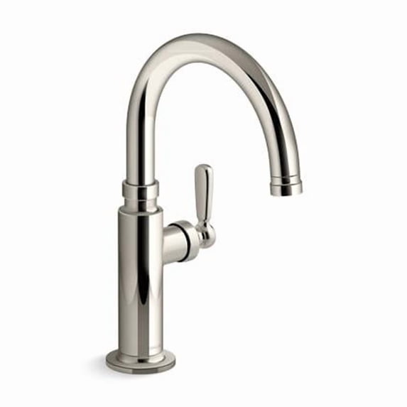 Kohler 28357-SN Edalyn by Studio McGee Single-Handle Bar Sink Faucet - Vibrant Polished Nickel