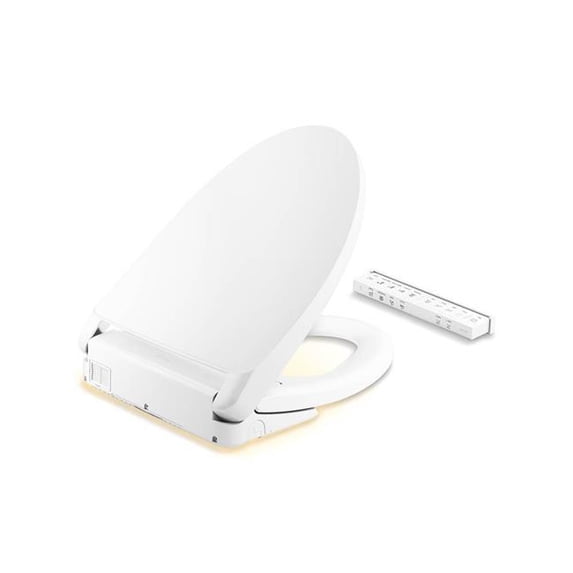 Kohler 28821-0 Purewash E930 Elongated Bidet Toilet Seat with Remote Control - White