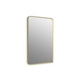 thumbnail image 1 of Kohler 31364-BGL 24 x 36 in. Essential Rectangular Framed Mirror - Moderne Brushed Gold, 1 of 1