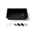 thumbnail image 1 of Kohler 33710-PC-CM1 32.5 in. Undermount Single Bowl Workstation Kitchen Sink - Matte Black, 1 of 1