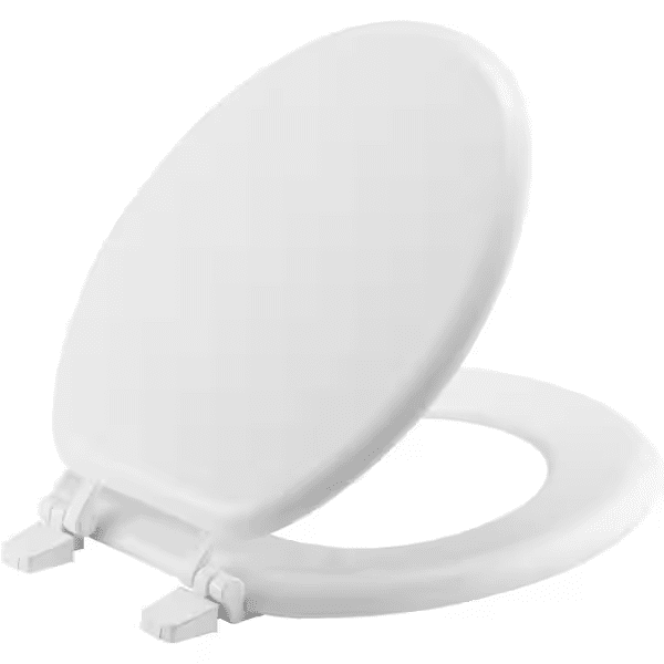 Kohler #35828-A-0 Round-Front White Toilet Seat 16 5/8" Quiet Slow Close