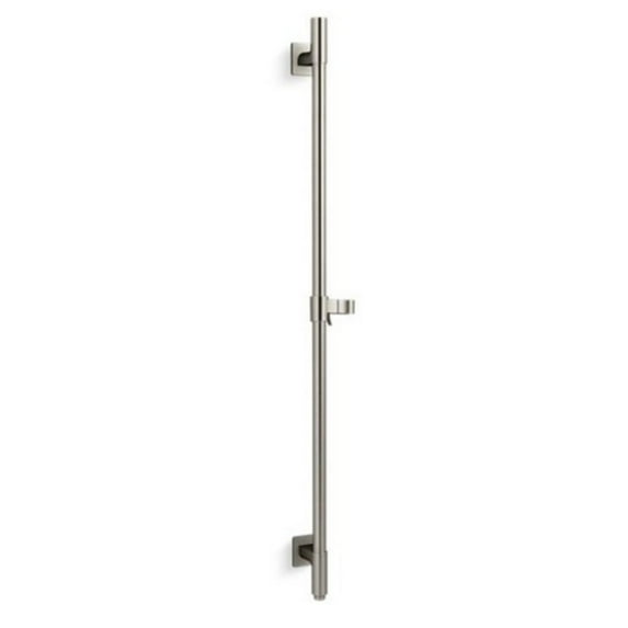 Kohler 36 in. Awaken Deluxe Slidebar with Integrated Water Supply - Vibrant Brushed Nickel