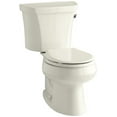 thumbnail image 1 of Kohler 3977-RA-96 1.6 GPF Well Worth Round-Front Toilet with Tank Cover Locks - Biscuit, 1 of 3