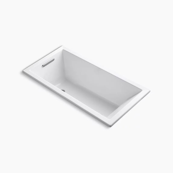 kohler k-1121-0 underscore drop-in undermount bathtub, white