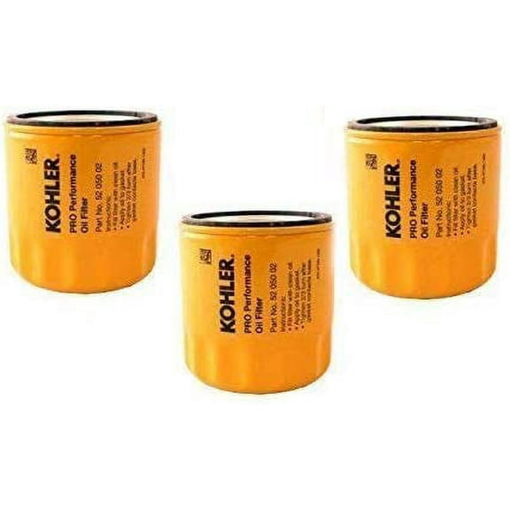 Kohler 52 050 02-S Engine Oil Filter Extra Capacity for CH11 - CH15, CV11 - CV22, M18 - M20, MV16 - MV20, K582