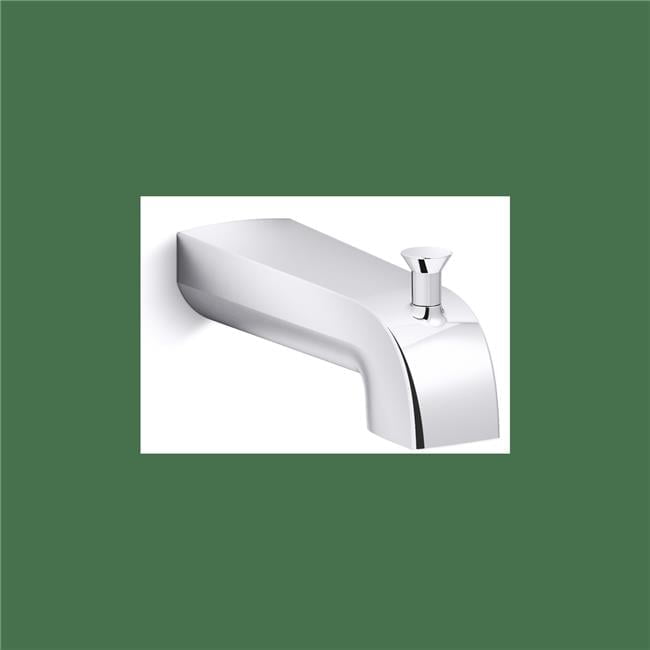 Polished Chrome Wall-Mounted Diverter Bath Spout