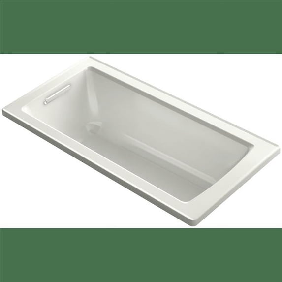 Kohler 60 x 30 in. Archer Drop In Acrylic Soaking Tub with Reversible Drain & Overflow, Ice Grey