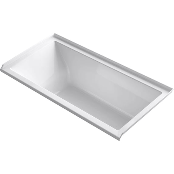 kh k-1121-r-0 underscore 60" x 30" alcove bath with integral tile flange and right-hand drain white