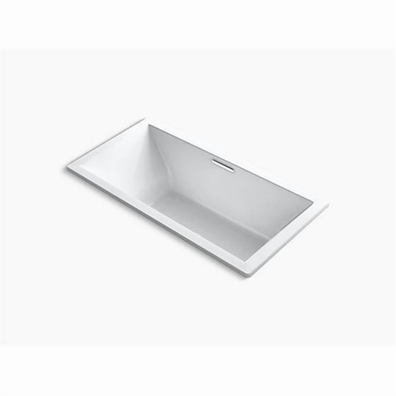 Kohler 72 x 36 in. Underscore Rectangle Drop-In Bath Tube with Center Drain - White