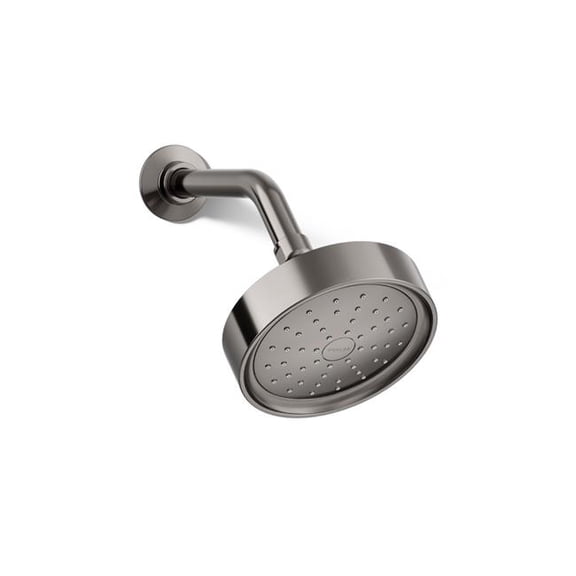 Open Box Kohler 939-G-TT Single Function Shower Head, 1.75 GPM - Vibrant Titanium