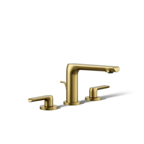 Kohler 97352-4N-2MB AVID® Widespread 0.5 GPM Faucet with Lever Handles, Vibrant Brushed Moderne Brass