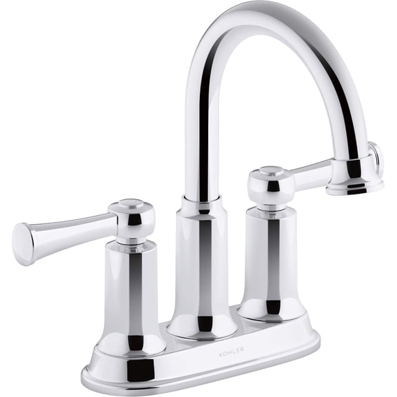 Kohler Aderlee 1.2GPM Center-Set Bathroom Sink Faucet, Polished Chrome