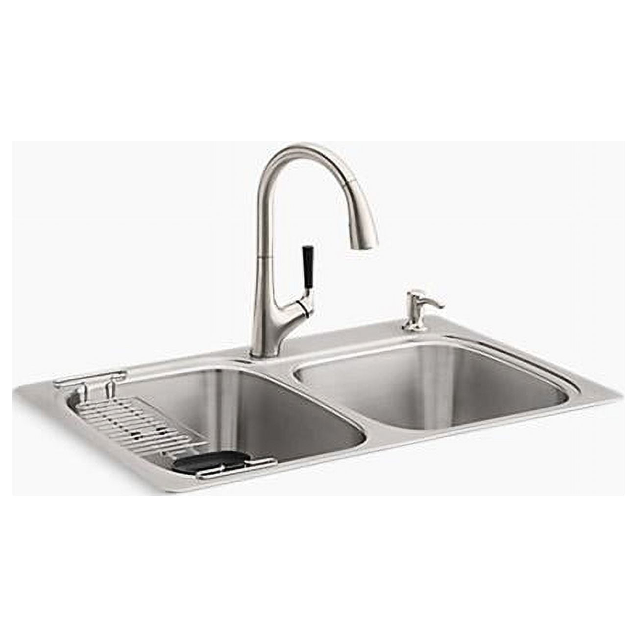Kohler All-In-One Stainless Steel Kitchen Sink Kit - Walmart.com