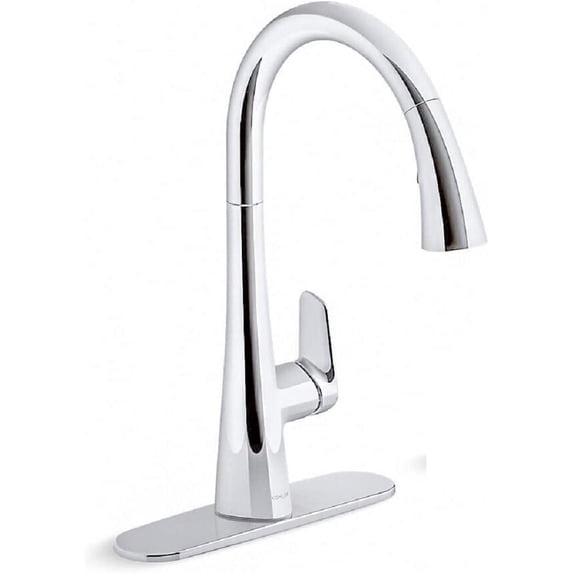 Kohler Anessia Touchless Pull-Down Kitchen Faucet with Optional Deck Plate