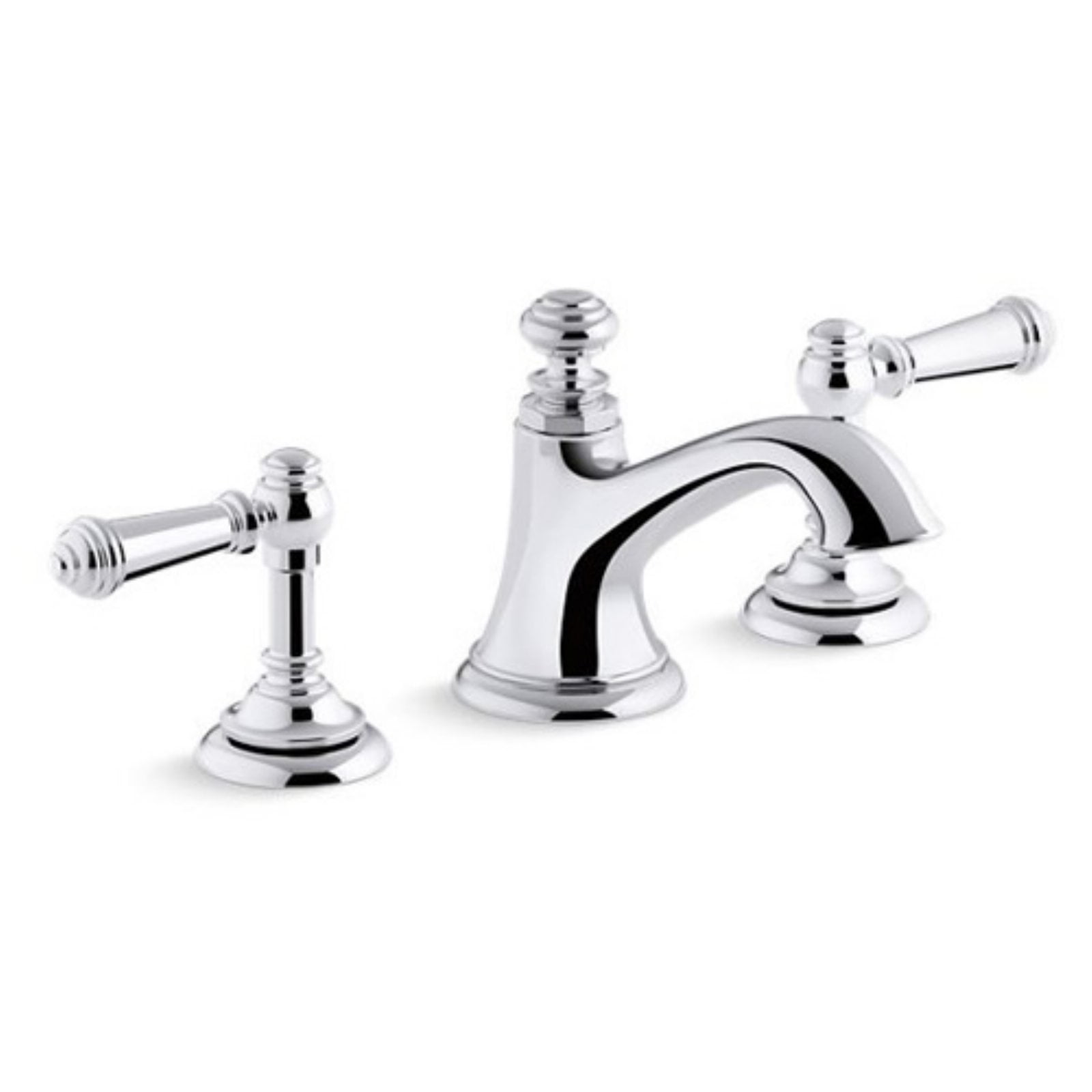 Polished Chrome Brass Bell Bathroom Sink Spout