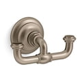 thumbnail image 1 of kohler k-72572-bv artifacts double robe hook, vibrant brushed bronze, 1 of 2