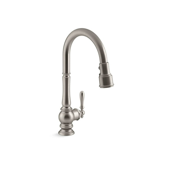 KOHLER K-99259-VS Artifacts Kitchen Sink Faucet, 17.63 x 4.31 x 8.50 Inches, Vibrant Stainless