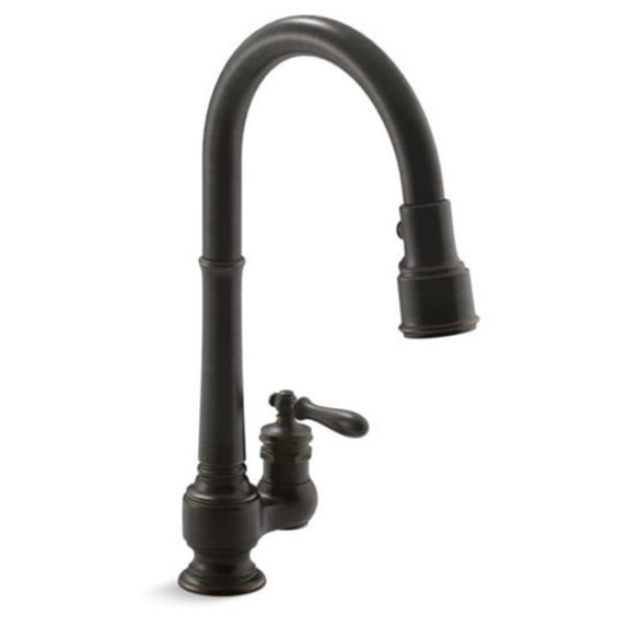 Kohler Artifacts K99260 Single Hole Pull Down Kitchen Sink Faucet