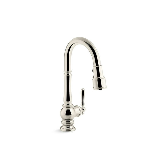 KOHLER 99261-SN Artifacts Kitchen Sink Faucet, 16.00 x 4.31 x 8.50 inches, Polished Nickel