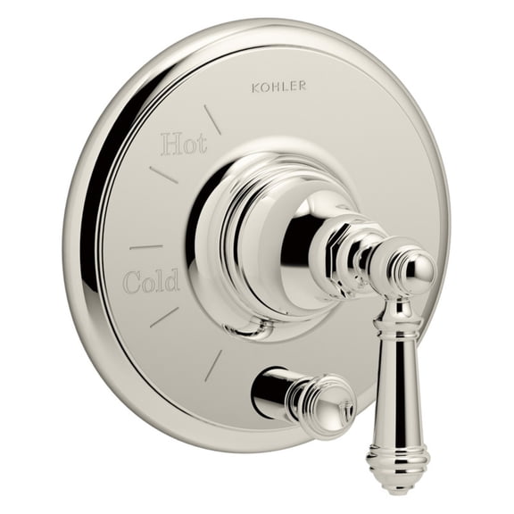 kh k-t72768-4-sn artifacts lever 1-handle rite-temp pressure balancing valve trim kit in vibrant polished nickel