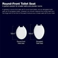 thumbnail image 1 of Kohler Brevia Slow Close Round White Plastic Toilet Seat, 1 of 7