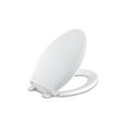 thumbnail image 1 of Kohler Cachet Quiet-Close with Grip-Tight Elongated Toilet Seat, White, 1 of 2