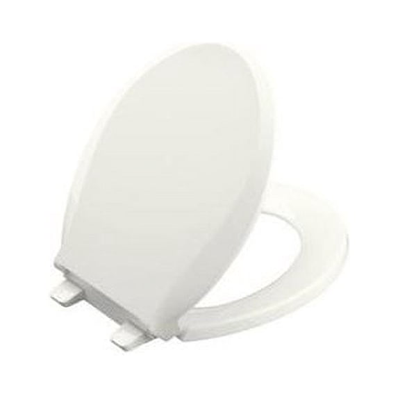 kohler 4639-95 kohler k- cachet quiet-close with grip-tight bumpers round-front toilet seat, ice grey