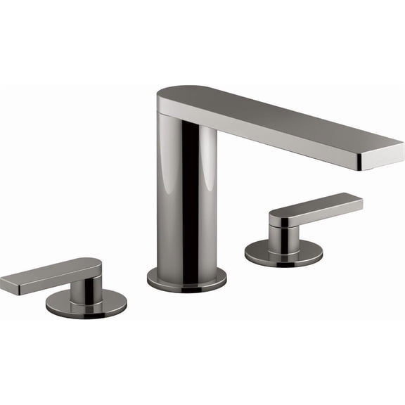 Kohler 73060-4-TT Composed Widespread Bathroom Sink Faucet with Lever Handles, 1.2 gpm, Vibrant Titanium