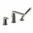 thumbnail image 1 of Kohler 73078-4-TT 3 Hole Deck Mount Bath Faucet with Hand Shower - Vibrant Titanium, 1 of 2