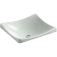 thumbnail image 1 of Kohler 2833-FF 18.25 in. Rectangular Vessel Bathroom Sink with No Overflow - Sea Salt, 1 of 4