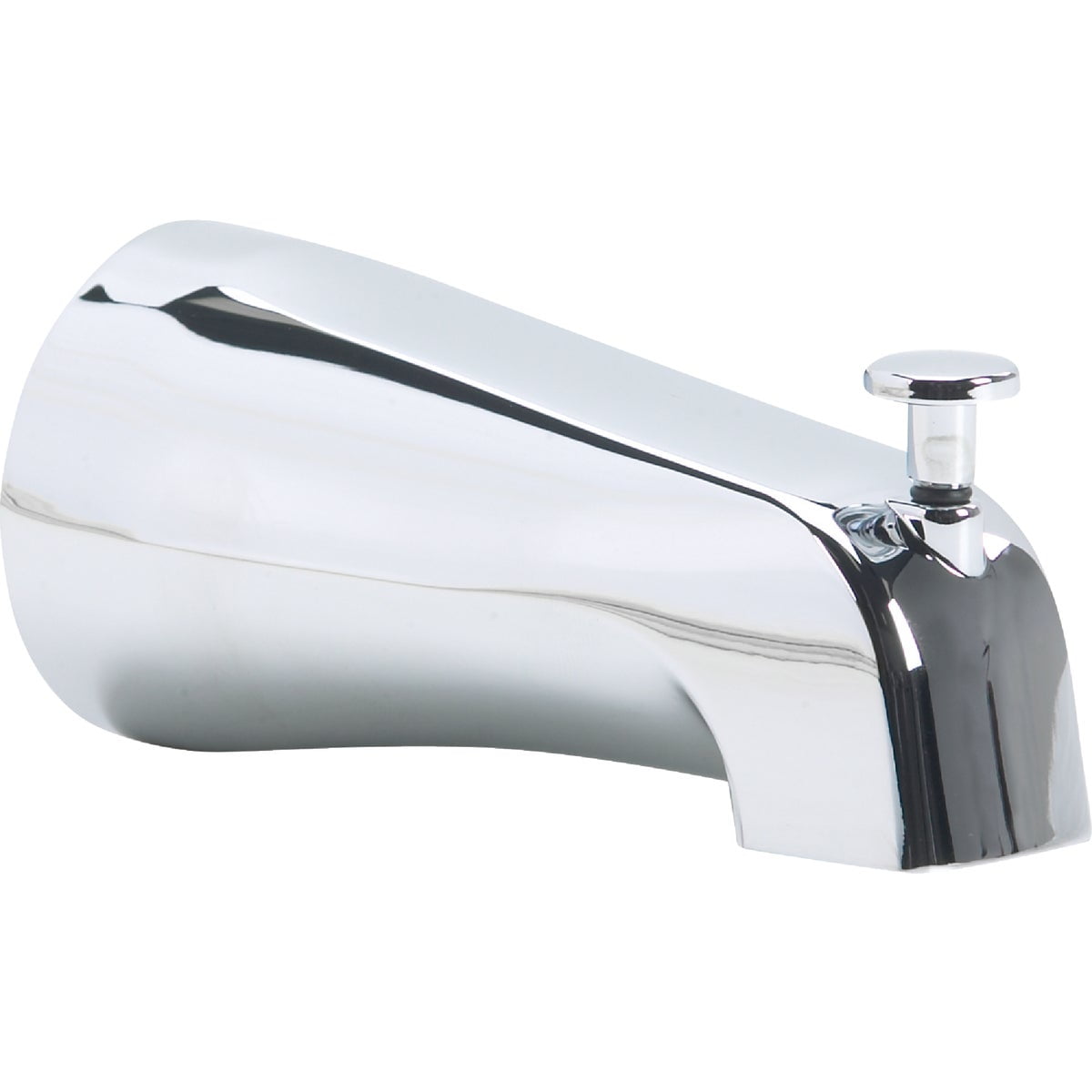 Chrome Wall Mounted Tub Spout with Diverter