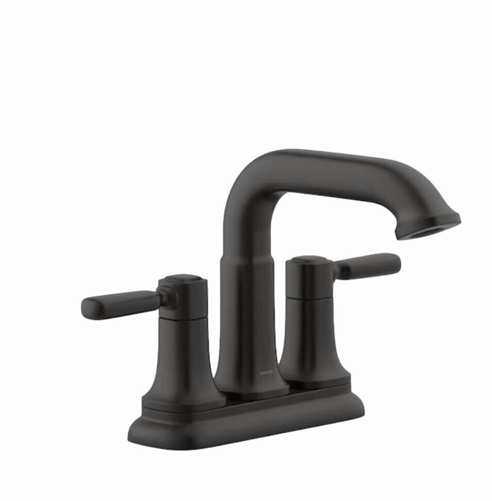 Kohler Earling Centerset Matte Black 2-Handle Bathroom Sink Faucet R33043-4D-BL