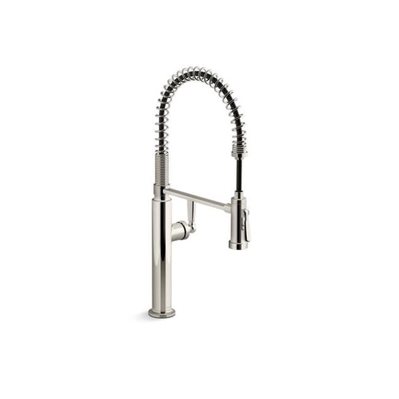 Kohler Edalyn by Studio McGee Semi-Professional Kitchen Sink Faucet with Two-Function Spray Head - Vibrant Polished Nickel