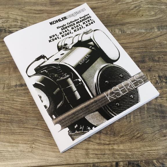 Kohler Engine Service Manual K181 K241 K301 K321 K341 Repair Shop Overhaul Tech