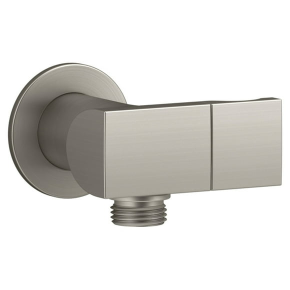 Kohler  ExhaleWall-Mount Handshower Holder with Supply Elbow & Check Valve, Vibrant Brushed Nickel