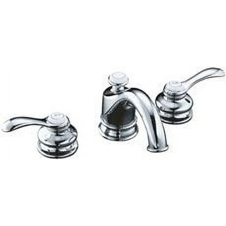Kohler Fairfax Widespread Bathroom Faucet With Lever Handles, Polished  Chrome