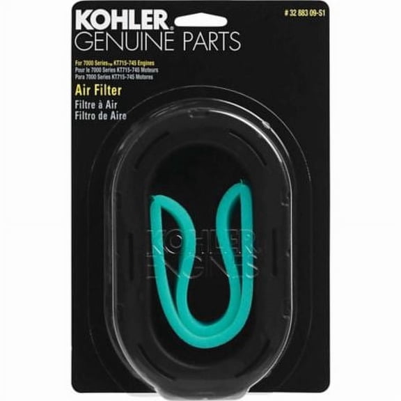 Kohler Genuine Air Filter with Pre-Cleaner for Kohler 7000 Series KT715-KT745 # 32 883 09-S1