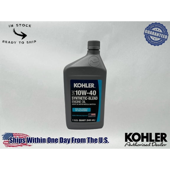Kohler Genuine OEM SAE 10W-40 Synthetic-Blend Engine Oil 25 357 71-S