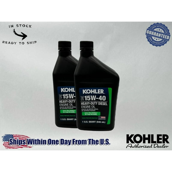 Kohler Genuine OEM SAE 15W-40 Diesel Engine Oil 25 357 47-S-2PACK