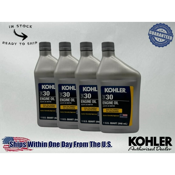 Kohler Genuine OEM Synthetic Blend SAE 30 4-Cycle Engine Oil 25 357 03-S-4PACK