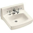 thumbnail image 1 of Kohler Greenwich Wall-Mount Bathroom Sink With Single Faucet Hole, 20-3/4 In. X 18-1/4 In., White, 1 of 2