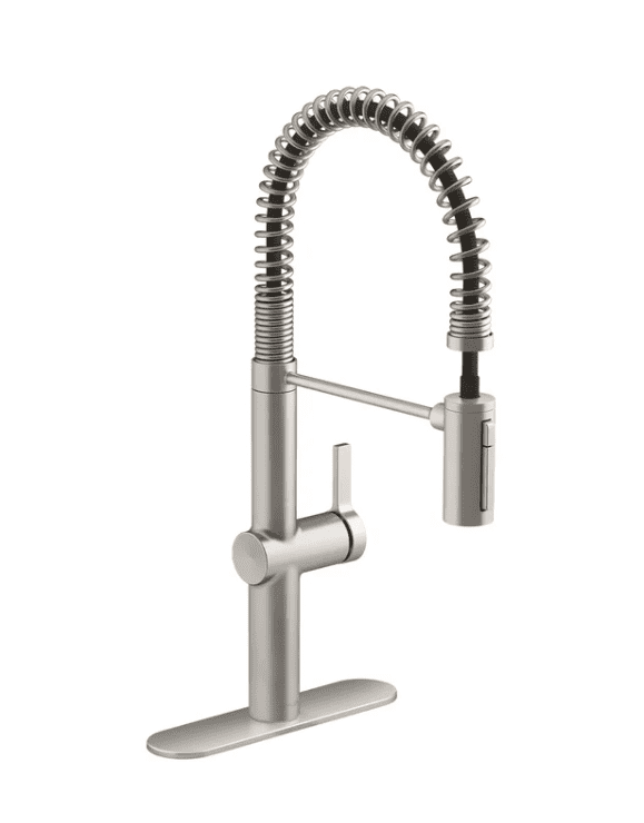 Kohler Haku R38475-LVS Semi-Professional Pull-down Kitchen Faucet Brushed Nickel