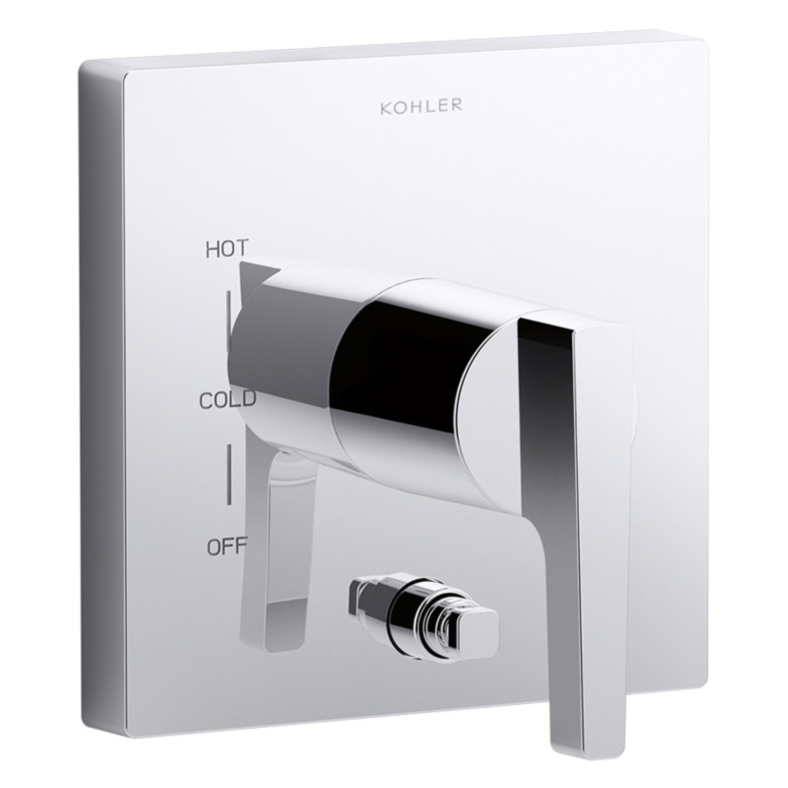 Honesty Shower Valve Trim With Lever Handle & Push-Button Diverter - For Rite-Temp Pressure-Balancing Valve