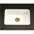 thumbnail image 1 of Kohler Iron/Tones Single Bowl Kitchen Sink, 24-1/4 In. X 18-3/4 In., White, 1 of 3