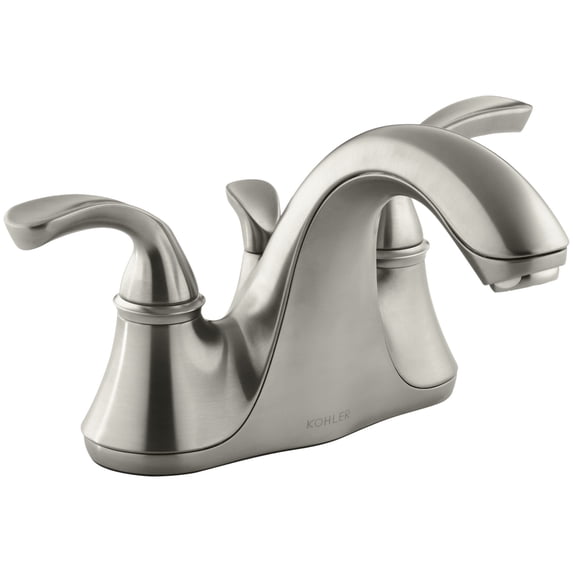 Kohler Forte Sculpted Lever Handles Centerset Bathroom Sink Faucet