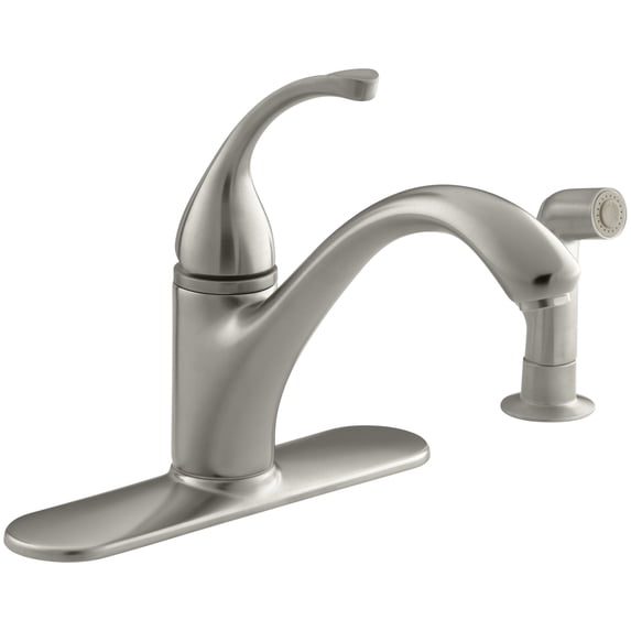 Kohler K-10412 Forte Single Handle Kitchen Faucet - Nickel