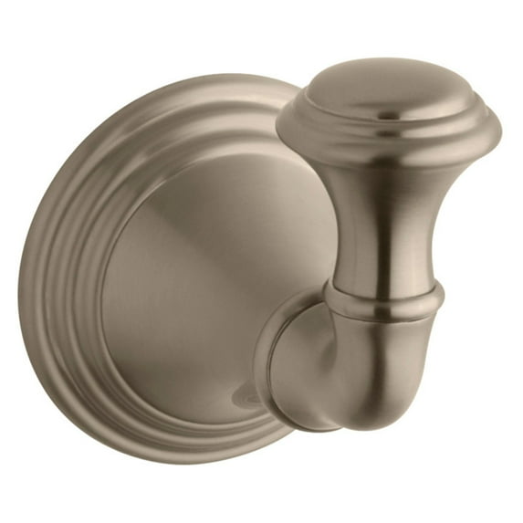 Kohler K-10555-BV Devonshire Robe Hook, Brushed Bronze