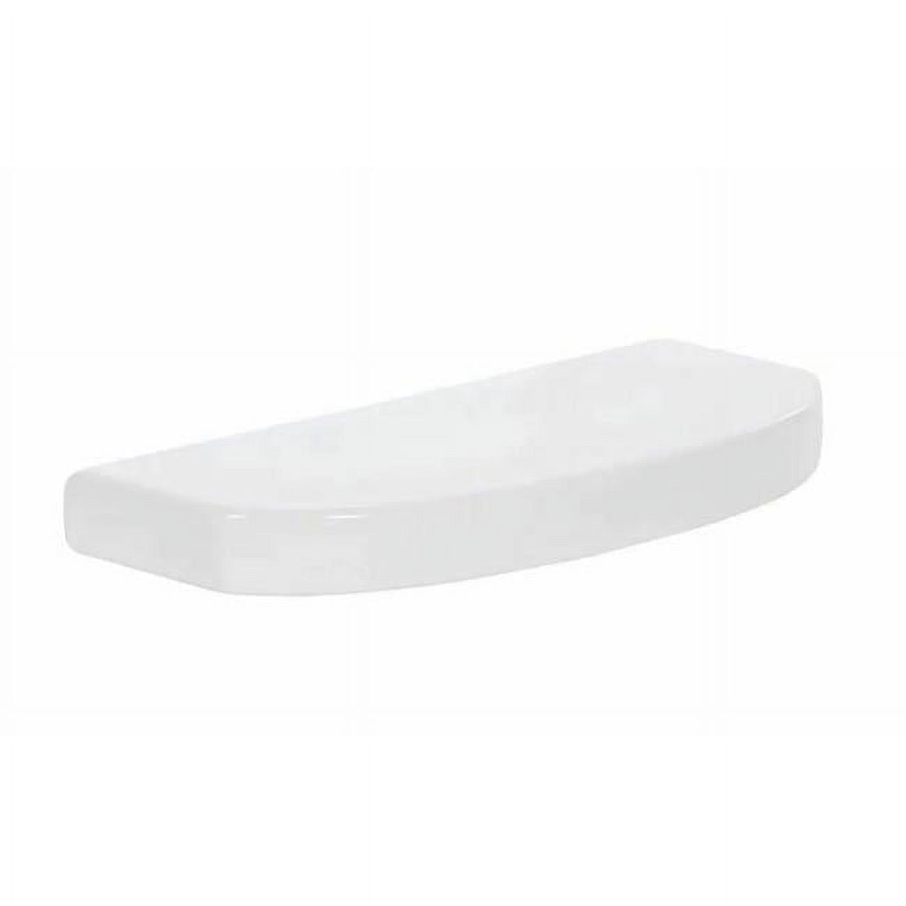 White Ceramic Minimalist Toilet Tank Cover
