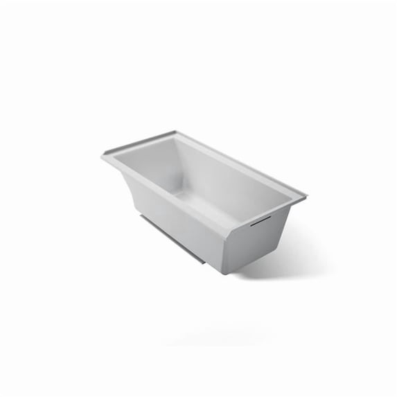 Kohler 1121-R-95 60 x 30 in. Underscore Alcove Right Bath Drain - Ice Gray